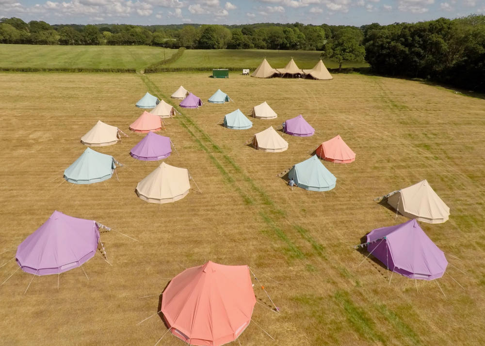 Bell tent hire for groups