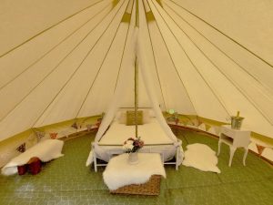 Honeymoon suite bell tent